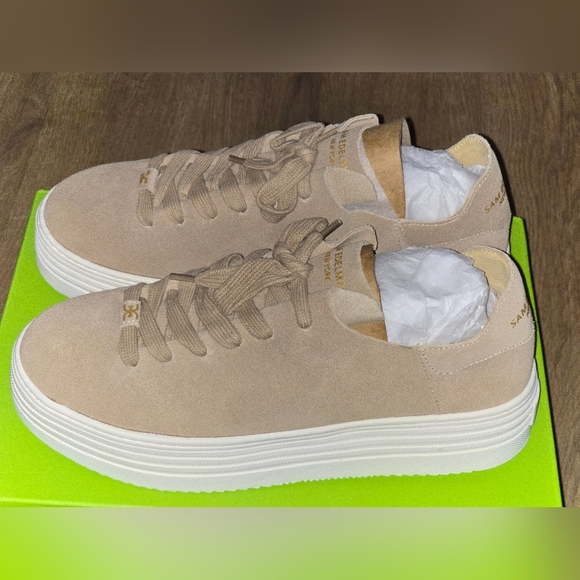 Sam Edelman Pippy Taupe Suede Platform Sneakers – 7.5M – NIB - Picture 7 of 13